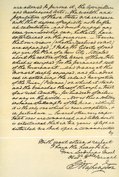 Brev fra George Washington til jarlen af Buchan, Philadelphia, 22. april 1793 af George Washington