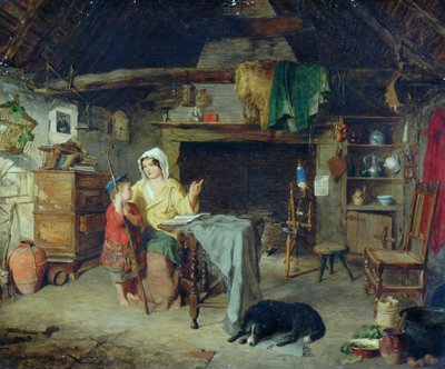 Ettricket. Hyrdedreng modtog sine første indtryk fra sin mor, 1858 af George Washington Brownlow