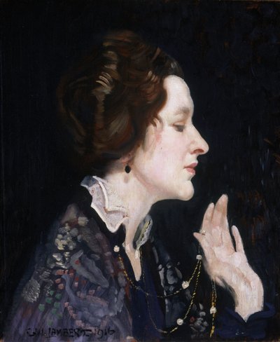Portræt af en dame (Thea Proctor) af George Washington Lambert