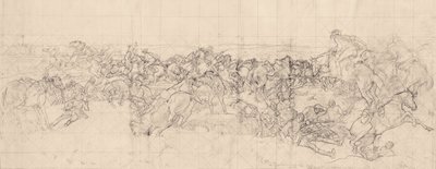 Ansvaret for 4. Light Horse Brigade i Beersheba af George Washington Lambert