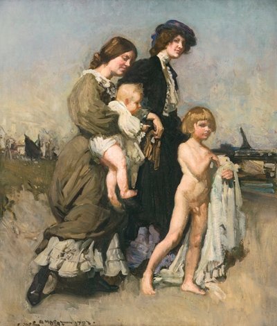 Feriegruppen (badegæsterne) af George Washington Lambert