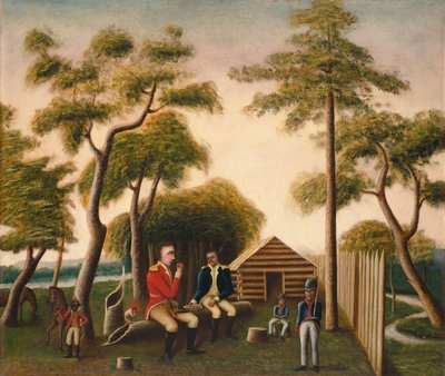 Marion fester den britiske officer på søde kartofler af George Washington Mark