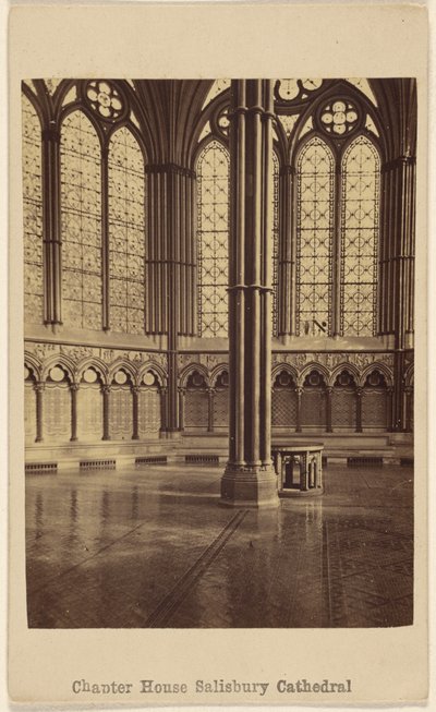 Kapitelhuset. Salisbury Katedral. af George Washington Wilson