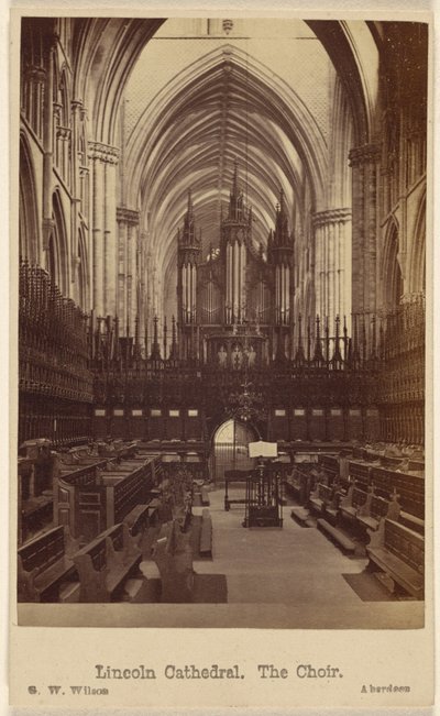 Lincoln Cathedral. Koret. af George Washington Wilson