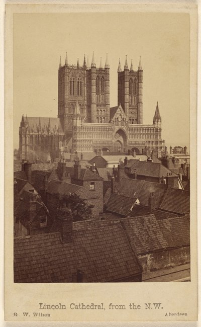 Lincoln Katedral, set fra nordvest af George Washington Wilson