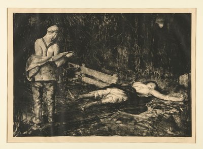 Belgian Farmyard fra War Series af George Wesley Bellows