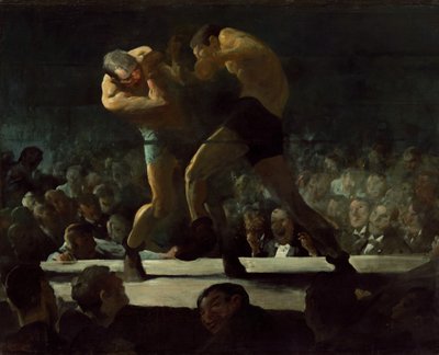 Klubaften, 1907. af George Wesley Bellows