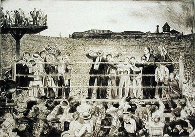 Introduktion til Georges Carpentier (1894-1975): Dempsey-Carpentier-kampen af George Wesley Bellows