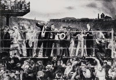 Introduktion til Georges Carpentier, 1921 af George Wesley Bellows