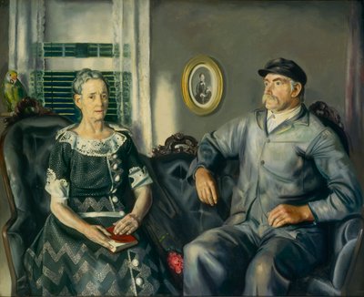 Mr. og Mrs. Phillip Wase, 1924. af George Wesley Bellows