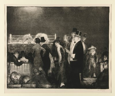 Optakt til Big Bout, nr. 8 af George Wesley Bellows