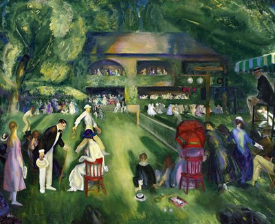 Realisme: Tennis i Newport par Bellows, George (1882-1925) af George Wesley Bellows