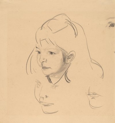 Studier af Jean, ca. 1920. af George Wesley Bellows