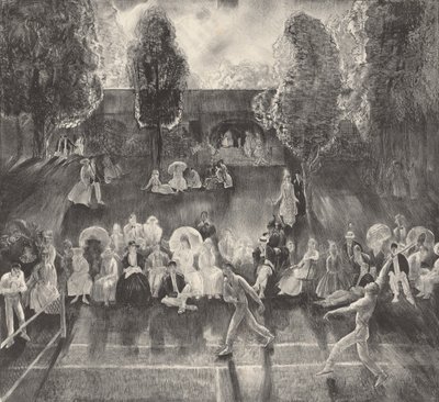 Tennis, 1920. af George Wesley Bellows
