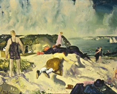 The Beach, Newport, ca. 1919 af George Wesley Bellows