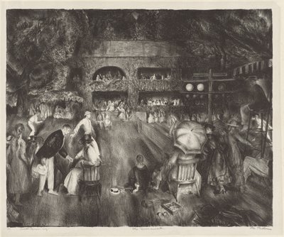 Turneringen, 1920. af George Wesley Bellows