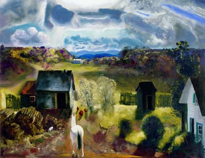 Den Hvide Hest af George Wesley Bellows