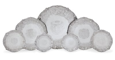 Salvers, The Leinster Service af George Wickes