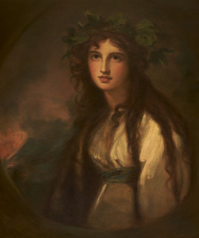 Emma Hart, Lady Hamilton som Bacchante af George after Romney