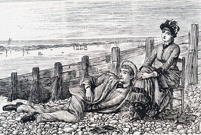 Et par på bryllupsrejse af George du Maurier