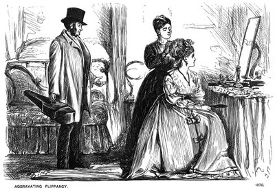 Aggravating Flippancy, 1870 1891. af George du Maurier