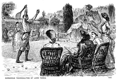 Barbarous Technicalities of Lawn Tennis, 1882 1891 af George du Maurier
