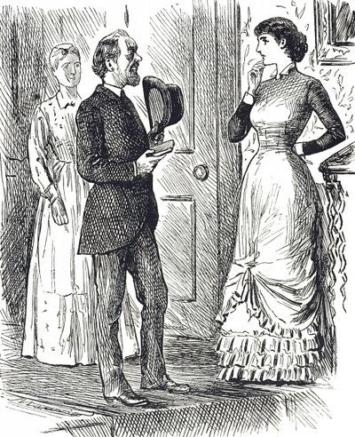 Tegneserie, der viser en anden type gasmåler i brug af George du Maurier