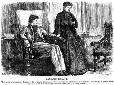 Frue Læger, 1865 af George du Maurier