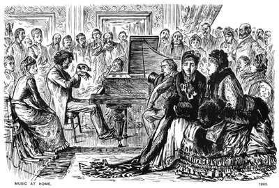 Musik derhjemme, 1885 1891. af George du Maurier