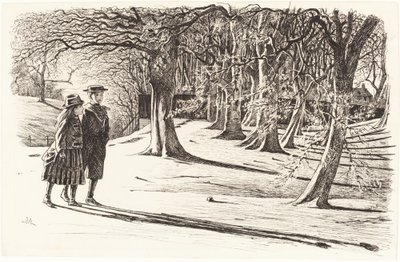 To børn i sneen af George du Maurier