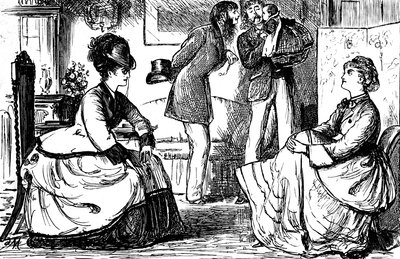 Engelske par af overklasse af George du Maurier