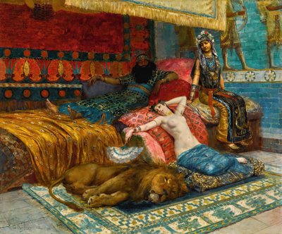 Inaktive øjeblikke, 1888. af Georges Antoine Rochegrosse