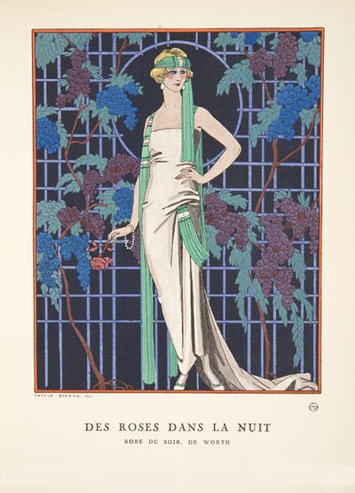 Roses in the Night, fra en samling af modeplader af Georges Barbier