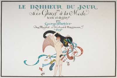 Illustreret titelblad. En nøgen mandsfigur. af Georges Barbier