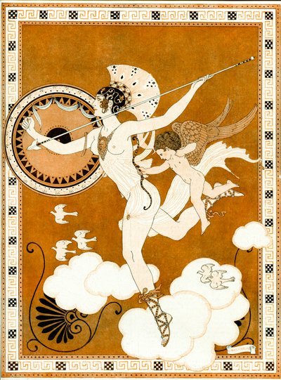 Amazonas 1916 (stencil) af Georges Barbier