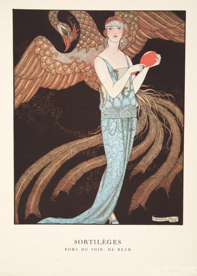 Sortilèges fra en samling af modeplader af Georges Barbier