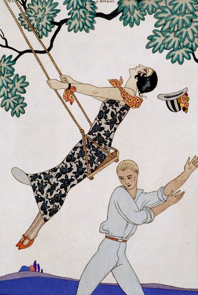 Gyngen af Georges Barbier