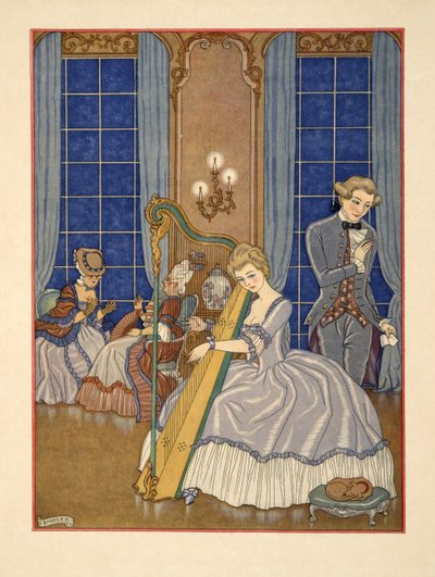Valmont Seducing his Victim, illustration fra 