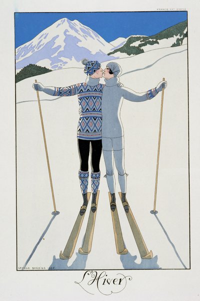 Winter: Lovers in the Snow, modetallerken fra 