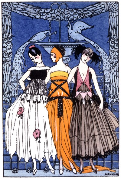 de tre nåder, ca. 1920 (gravering) af Georges Barbier