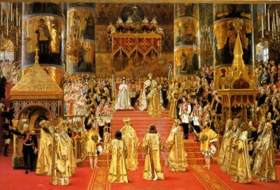 Kroning af kejser Alexander III, 1888 af Georges Becker