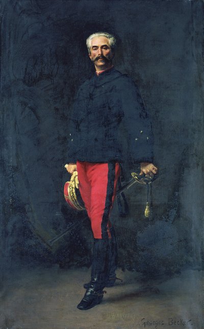 General Gaston Auguste (1830-1909) Marquis de Gallifet af Georges Becker