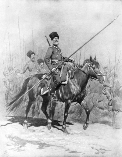 Kosakkavaleri, 1914, 1926. af Georges Bertin Scott