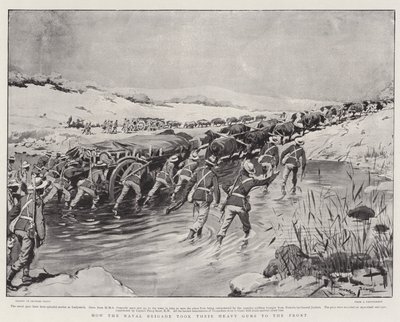 Hvordan flådebrigaden tog deres tunge kanoner til fronten af Georges Bertin Scott