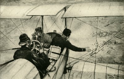 Den fjerde arm i den store krig: Franske luftspejdere på arbejde, Første Verdenskrig, 1914-1918, c1920. af Georges Bertin Scott