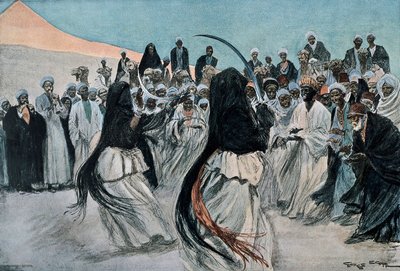 Beduinsablernes dans i ørkenen af Georges Bertin Scott