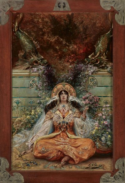 Sarah Bernhardt i rollen som Izeyl af Georges Clairin