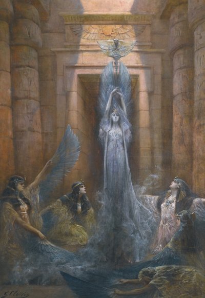 Gudinden Neith af Georges Clairin