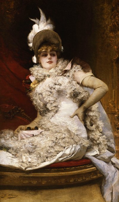Den Loge; A la Loge, af Georges Clairin