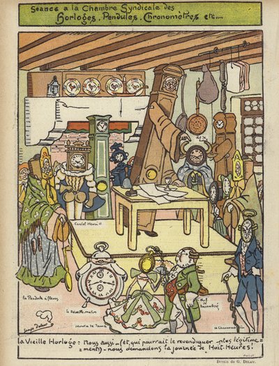 Illustration til Le Rire af Georges Delaw